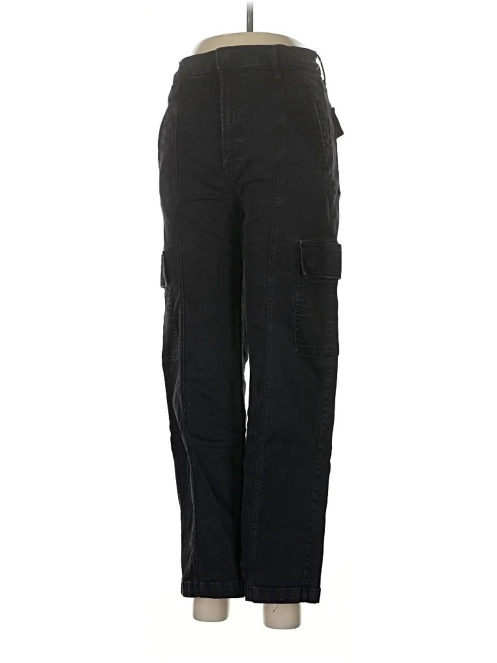 MOTHER Women's Black Cargo Jeans